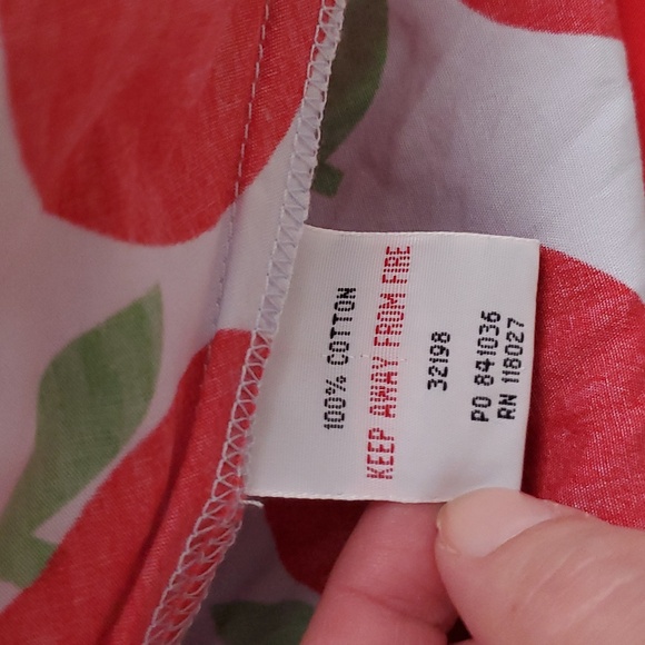 Mini Boden Girls Apple Print Bow Skirt Sz11-12y - Picture 10 of 10